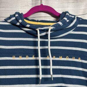 5/$20 Under Armour Women Medium Loose Striped Sweatshirt Terry Lined Loungewear